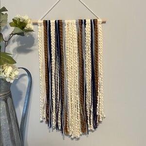 Farmhouse Yarn wall decor Bohemian rustic
Wall hanging Earth tones Yarn Art
